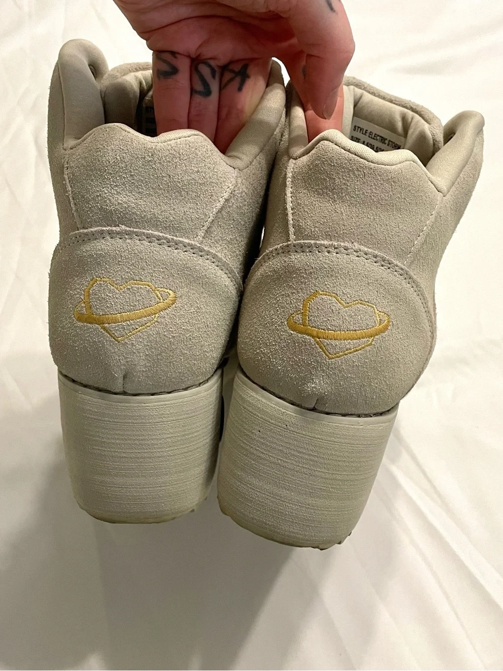 Yru esqape featuring sheidlina platform rope accent sneakers